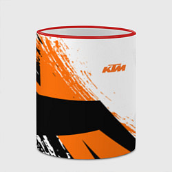 Кружка 3D KTM КТМ Z, цвет: 3D-красный кант — фото 2