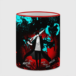Кружка 3D SOLO LEVELING МАНХВА, цвет: 3D-красный кант — фото 2