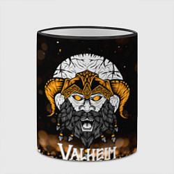 Кружка 3D Valheim Viking Gold, цвет: 3D-черный кант — фото 2