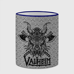 Кружка 3D Valheim Viking dark, цвет: 3D-синий кант — фото 2