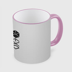 Кружка 3D EXO, цвет: 3D-розовый кант
