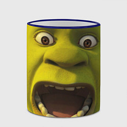 Кружка 3D Shrek is Yelling, цвет: 3D-синий кант — фото 2