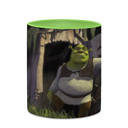 Кружка 3D Shrek: Somebody Once Told Me, цвет: 3D-белый + светло-зеленый — фото 2