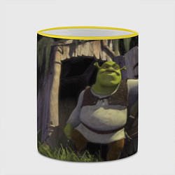 Кружка 3D Shrek: Somebody Once Told Me, цвет: 3D-желтый кант — фото 2