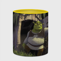 Кружка 3D Shrek: Somebody Once Told Me, цвет: 3D-белый + желтый — фото 2