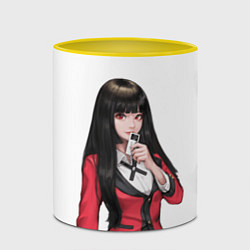 Кружка 3D Jabami Yumeko Kakegurui, цвет: 3D-белый + желтый — фото 2