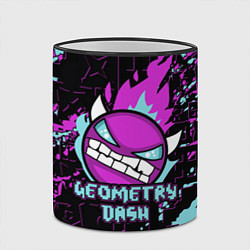 Кружка 3D Geometry Dash, цвет: 3D-черный кант — фото 2