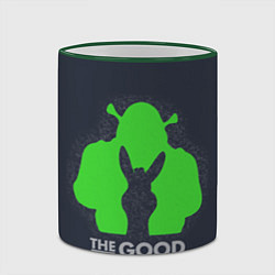 Кружка 3D Shrek: Im good ogre, цвет: 3D-зеленый кант — фото 2