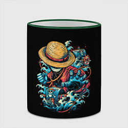 Кружка 3D One Piece Retro Style, цвет: 3D-зеленый кант — фото 2