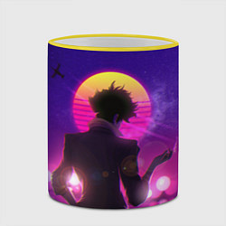 Кружка 3D Cowboy Bebop Spike Spiegel, цвет: 3D-желтый кант — фото 2