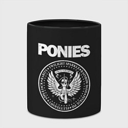 Кружка 3D Pony x Ramones, цвет: 3D-белый + черный — фото 2