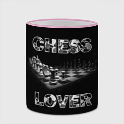 Кружка 3D Chess Lover Любитель шахмат, цвет: 3D-розовый кант — фото 2
