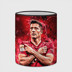 Кружка 3D Левандовски Lewandowski 9, цвет: 3D-черный кант — фото 2