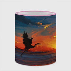 Кружка 3D Прибрежный закат, цвет: 3D-розовый кант — фото 2