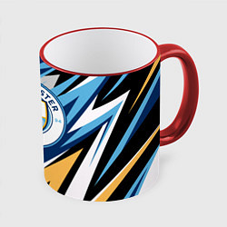 Кружка 3D МАНЧЕСТЕР СИТИ MANCHESTER, цвет: 3D-красный кант