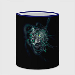 Кружка 3D ВоЛк во Тьме, цвет: 3D-синий кант — фото 2