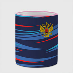 Кружка 3D РОССИЯ RUSSIA UNIFORM, цвет: 3D-розовый кант — фото 2