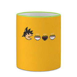 Кружка 3D Son Goku Noodle Eater, цвет: 3D-светло-зеленый кант — фото 2