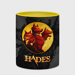Кружка 3D Hades wolf, цвет: 3D-белый + желтый — фото 2