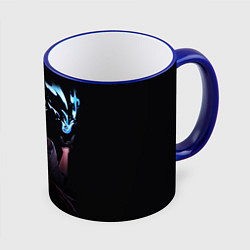Кружка 3D ТАРТАЛЬЯ - GENSHIN IMPACT NEON, цвет: 3D-синий кант