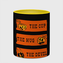 Кружка 3D CUP MUG DEVIL, цвет: 3D-белый + желтый — фото 2