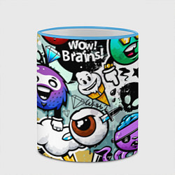 Кружка 3D Граффити, цвет: 3D-небесно-голубой кант — фото 2