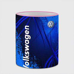 Кружка 3D Volkswagen, цвет: 3D-розовый кант — фото 2