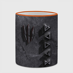 Кружка 3D THE WITCHER КАМЕНЬ, цвет: 3D-оранжевый кант — фото 2