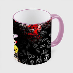 Кружка 3D The Binding of Isaac ИСААК, цвет: 3D-розовый кант