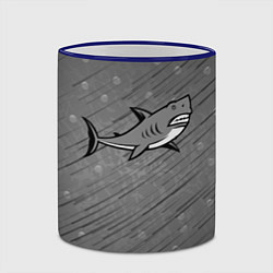 Кружка 3D Акула, цвет: 3D-синий кант — фото 2