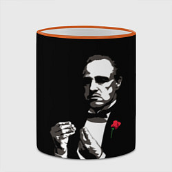Кружка 3D Крёстный Отец The Godfather, цвет: 3D-оранжевый кант — фото 2
