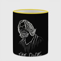 Кружка 3D THE DUDE Большой Лебовски, цвет: 3D-желтый кант — фото 2