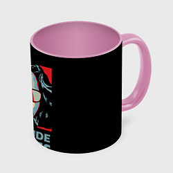 Кружка 3D The Dude Abides Лебовски, цвет: 3D-белый + розовый