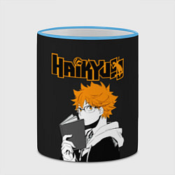 Кружка 3D Шоё Хината Haikyuu!!, цвет: 3D-небесно-голубой кант — фото 2