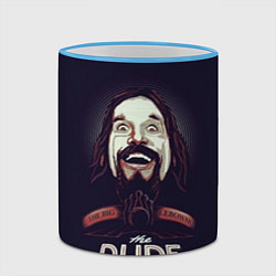 Кружка 3D Большой Лебовский The Dude, цвет: 3D-небесно-голубой кант — фото 2