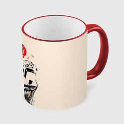 Кружка 3D Flying car, цвет: 3D-красный кант