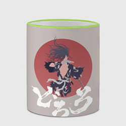 Кружка 3D Дороро Хяккимару, цвет: 3D-светло-зеленый кант — фото 2