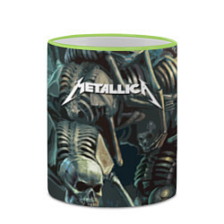 Кружка 3D Metallica Metal Skull, цвет: 3D-светло-зеленый кант — фото 2