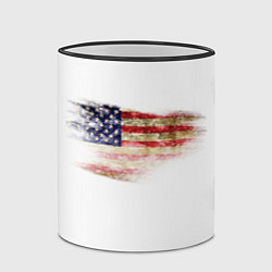 Кружка 3D USA, цвет: 3D-черный кант — фото 2