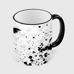 Кружка 3D Лозунг Карасуно ворон Haikyu!!, цвет: 3D-черный кант