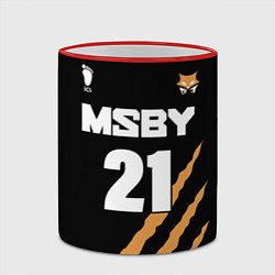 Кружка 3D 21 MSBY BLACK JACKALS, цвет: 3D-красный кант — фото 2