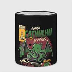 Кружка 3D Кот Ктулху, цвет: 3D-черный кант — фото 2