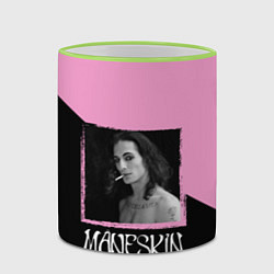 Кружка 3D Maneskin Domiano, цвет: 3D-светло-зеленый кант — фото 2