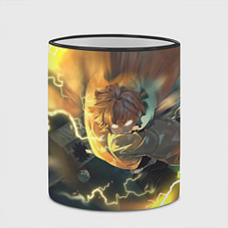 Кружка 3D ZENITSU ЗЕНИТСУ ЛОГО спина, цвет: 3D-черный кант — фото 2