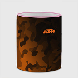 Кружка 3D KTM КТМ CAMO RACING, цвет: 3D-розовый кант — фото 2