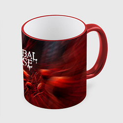 Кружка 3D Blood Cannibal Corpse Труп Каннибала Z, цвет: 3D-красный кант