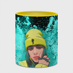 Кружка 3D BILLIE EILISH БИЛЛИ АЙЛИШ Z, цвет: 3D-белый + желтый — фото 2