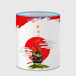 Кружка 3D Тони Тони Чоппер ниндзя One Piece, цвет: 3D-небесно-голубой кант — фото 2