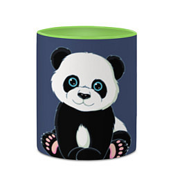 Кружка 3D Милая Панда Sweet Panda, цвет: 3D-белый + светло-зеленый — фото 2