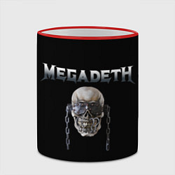 Кружка 3D Megadeth, цвет: 3D-красный кант — фото 2